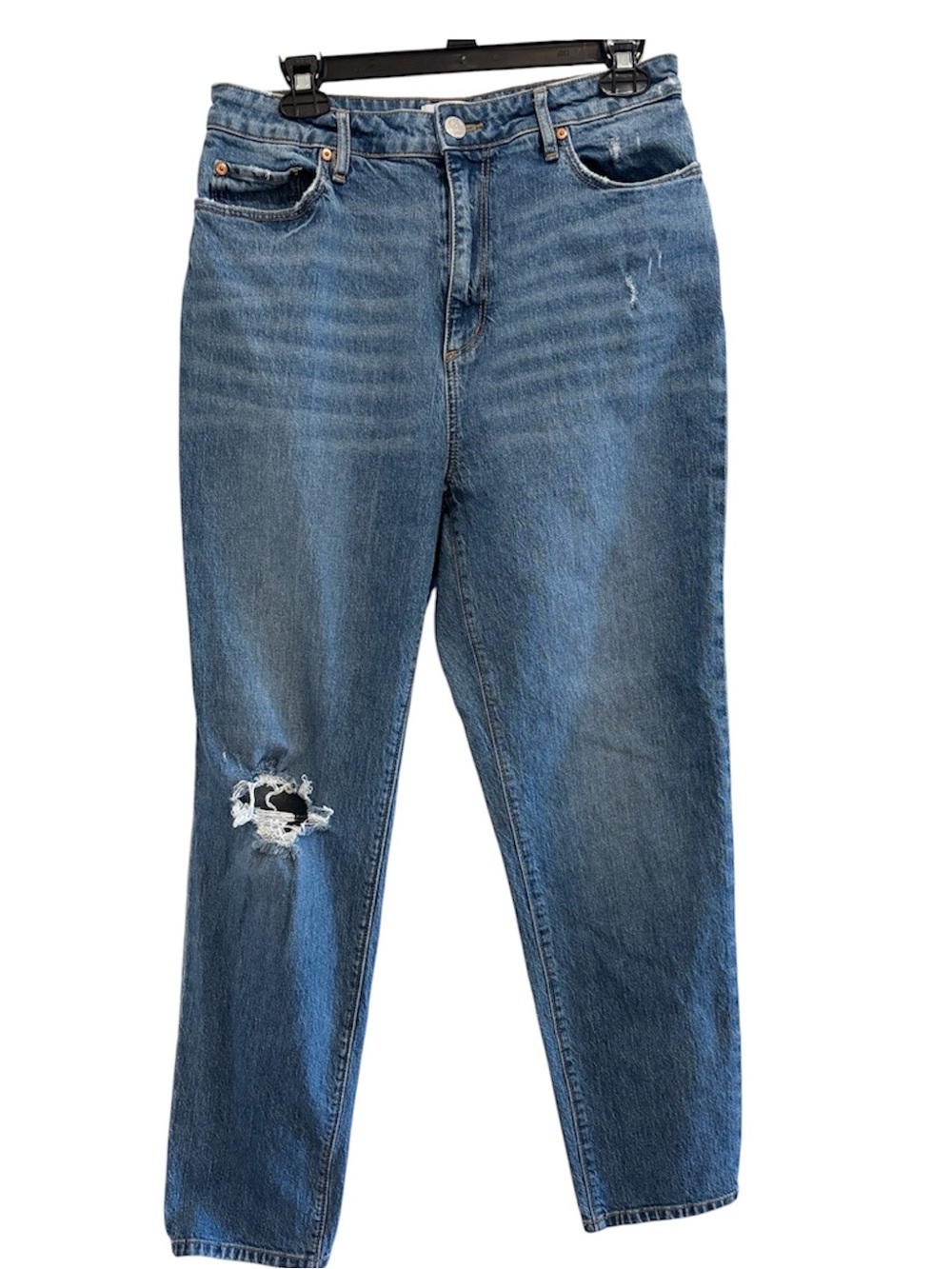 LOFT Curvy High Waist Boyfriend Jean